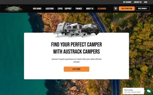 Austrack Campers Guided Selling