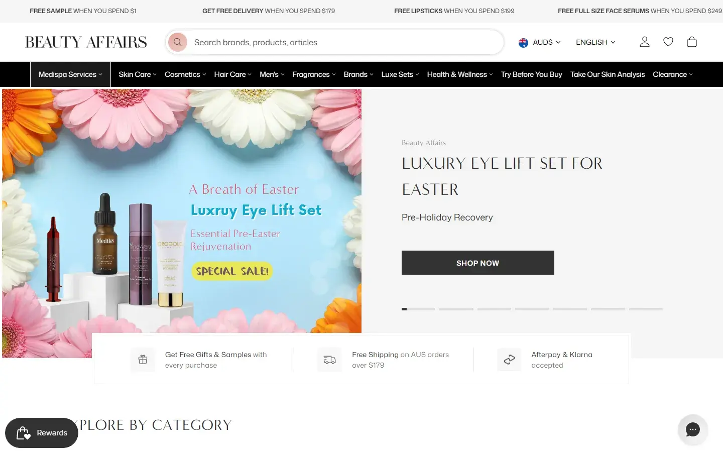 Beauty Affairs Homepage