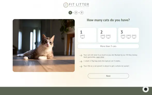 Fit Litter Subscriptions Page